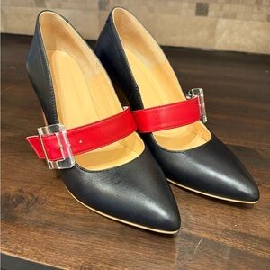 Girotti Classic Pointed-toe Heels with Buckle